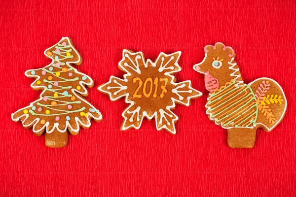 Cookies de Natal para 2017 — Fotografia de Stock