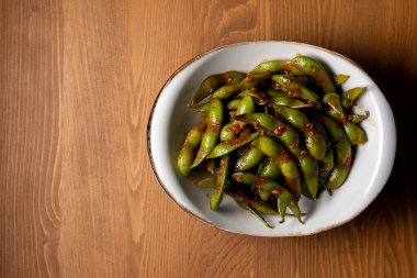 Asya Geleneksel Gıda Aperatifi Baharatlı Edamame