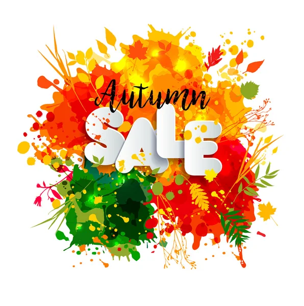 Autumn sale banner — Stock Vector