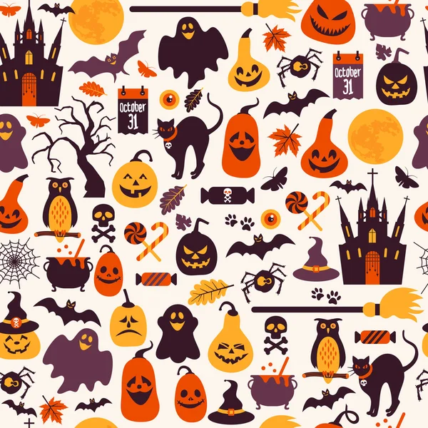 Bezešvé pattern halloween — Stockový vektor