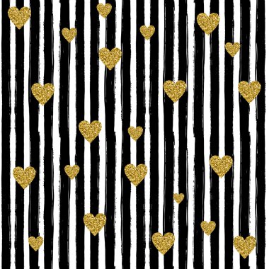 Altın kalpler ile Seamless Modeli