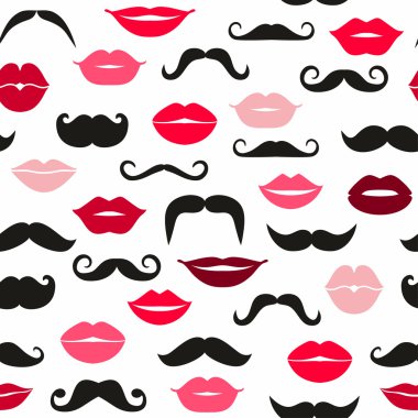 Ladies and gentlemen seamless pattern vector