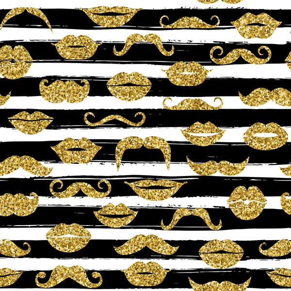 Moustache or motif sans couture — Image vectorielle