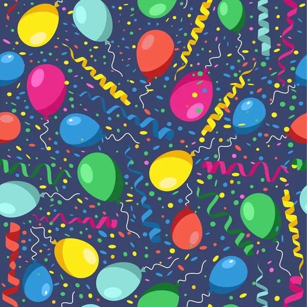 Pattern of birthday party — Stock Vector