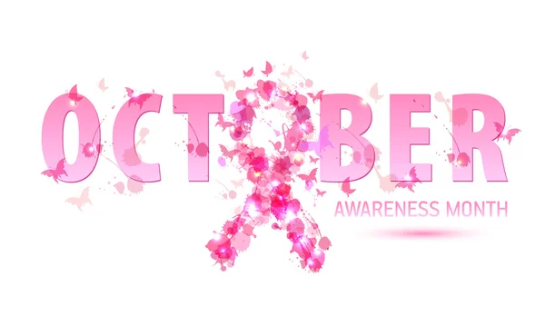 Breast cancer awareness konceptet illustration — Stock vektor