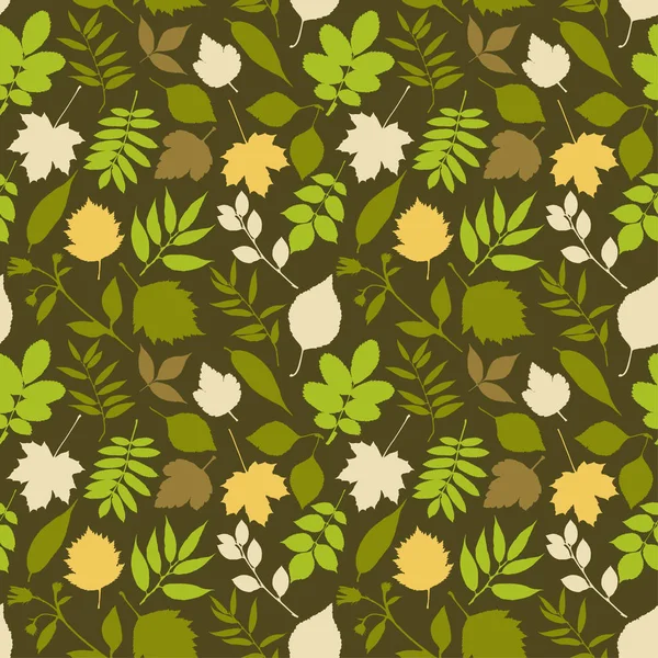 Nature abstrait fond vert avec des feuilles vertes — Image vectorielle