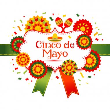 Pinata'yı yıldız şekli. 5 mayo görüntü izole arka plan üzerinde