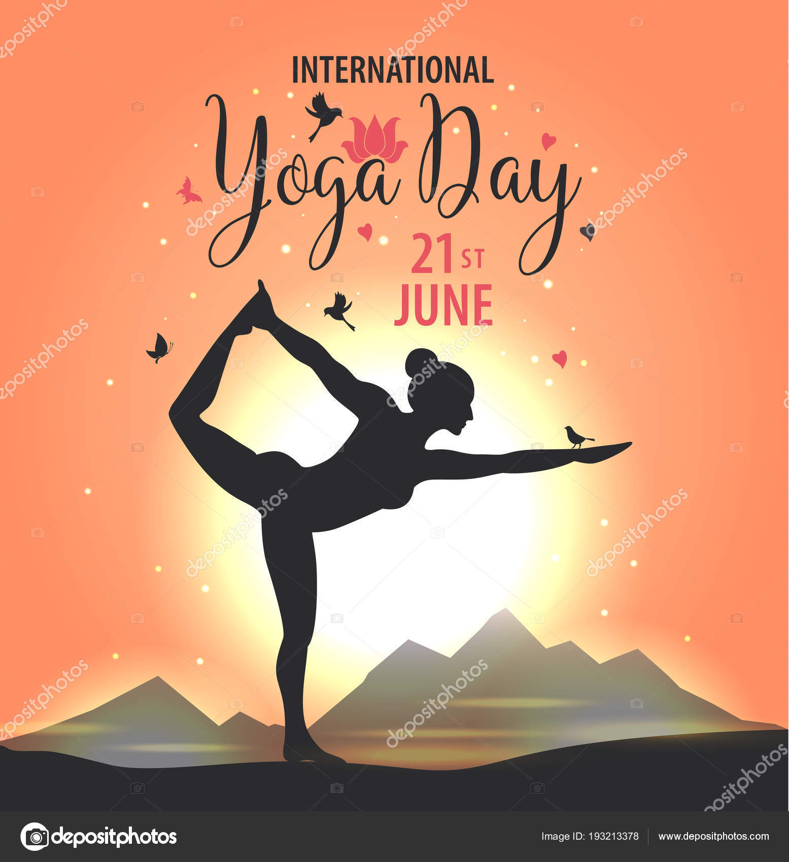 International Yoga Day Drawing Vector Template - Edit Online & Download  Example | Template.net