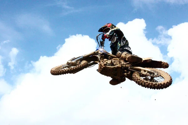 Enduro Rider Cross Test — Stock Photo, Image