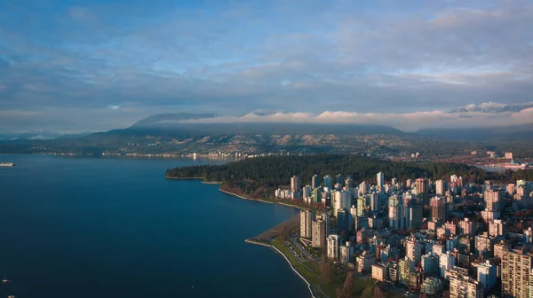 Vancouver Kust Och Byggnader Centrum — Stockfoto