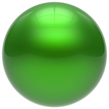 Küre yeşil yuvarlak top geometrik şekil temel daire katı