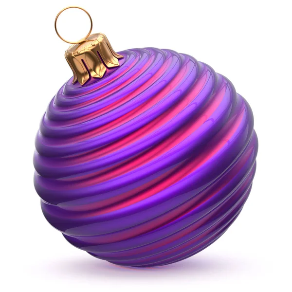 Bola de Navidad Año Nuevo decoración azul púrpura bauble —  Fotos de Stock