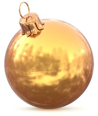 Noel top önemsiz şey altın New Year's Eve dekorasyon sarı