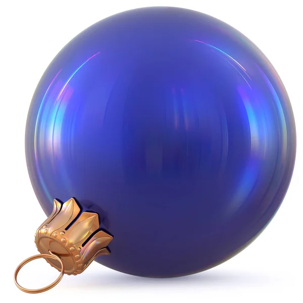 Christmas ball blue New Year's Eve decoration bauble classic — Stock Photo, Image