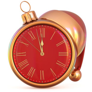 New Year's Eve saat Noel top gece yarısı saat parti zamanı
