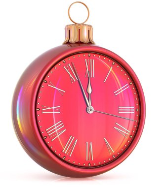 New Year's Eve saat gece yarısı saat geri sayım basınç zaman