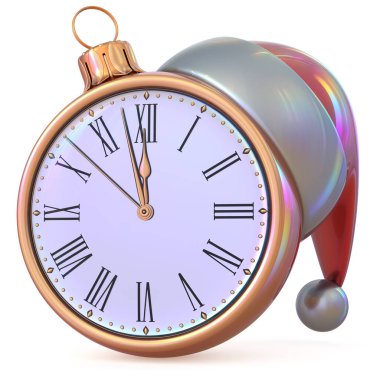 New Year's Eve saat son saat gece yarısı geri sayım süresini