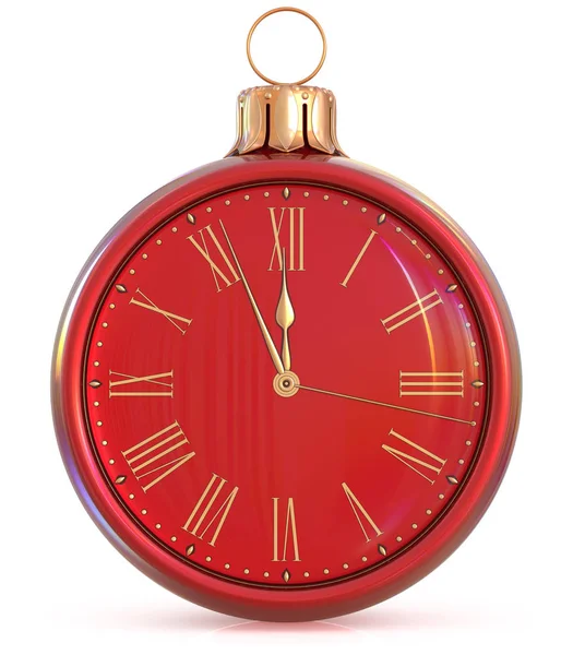 New Year's Eve clock midnight last hour countdown pressure — Stock Photo, Image