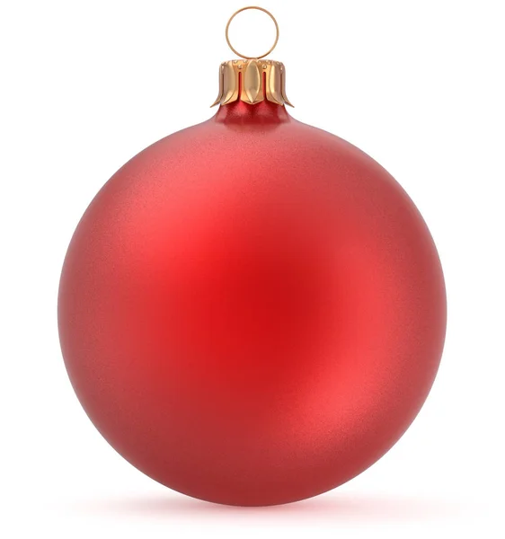 Χριστουγεννιάτικη μπάλα κόκκινη Πρωτοχρονιάς παραμονή διακόσμηση κρέμονται μπιχλιμπίδι — Φωτογραφία Αρχείου