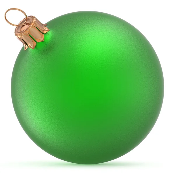 Vánoční koule zelená zimní ornament Silvestra cetka — Stock fotografie