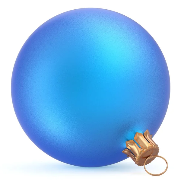 Natale palla ornamento invernale blu Felice anno nuovo bauble — Foto Stock