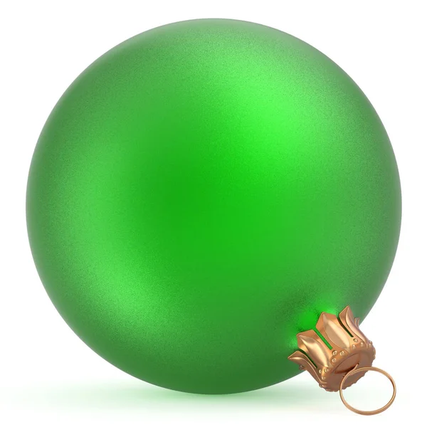 Bola de Natal ornamento inverno verde Feliz Ano Novo bugiganga — Fotografia de Stock