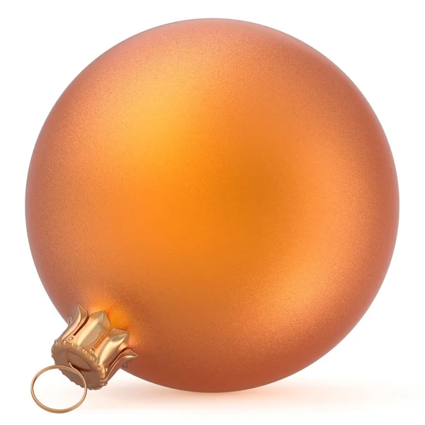 Bola de Navidad adorno de invierno naranja bola de Año Nuevo —  Fotos de Stock