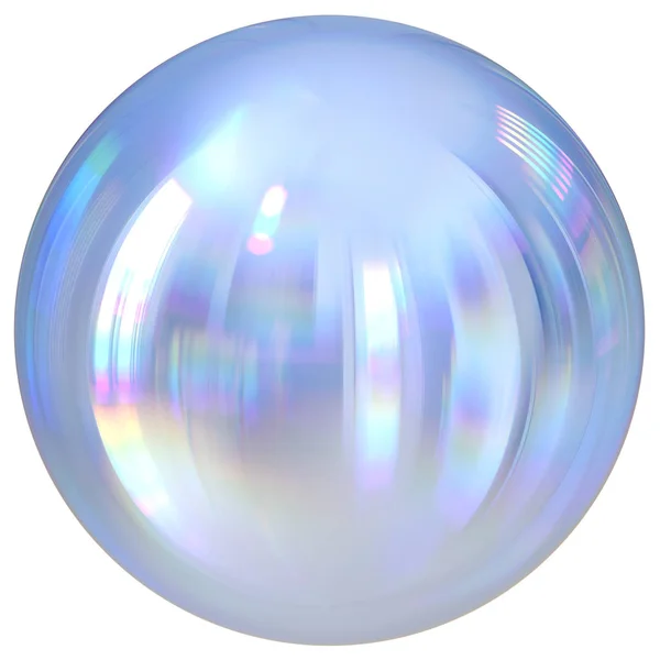 Bouton rond sphère argent boule blanche chrome chiffre de cercle de base — Photo