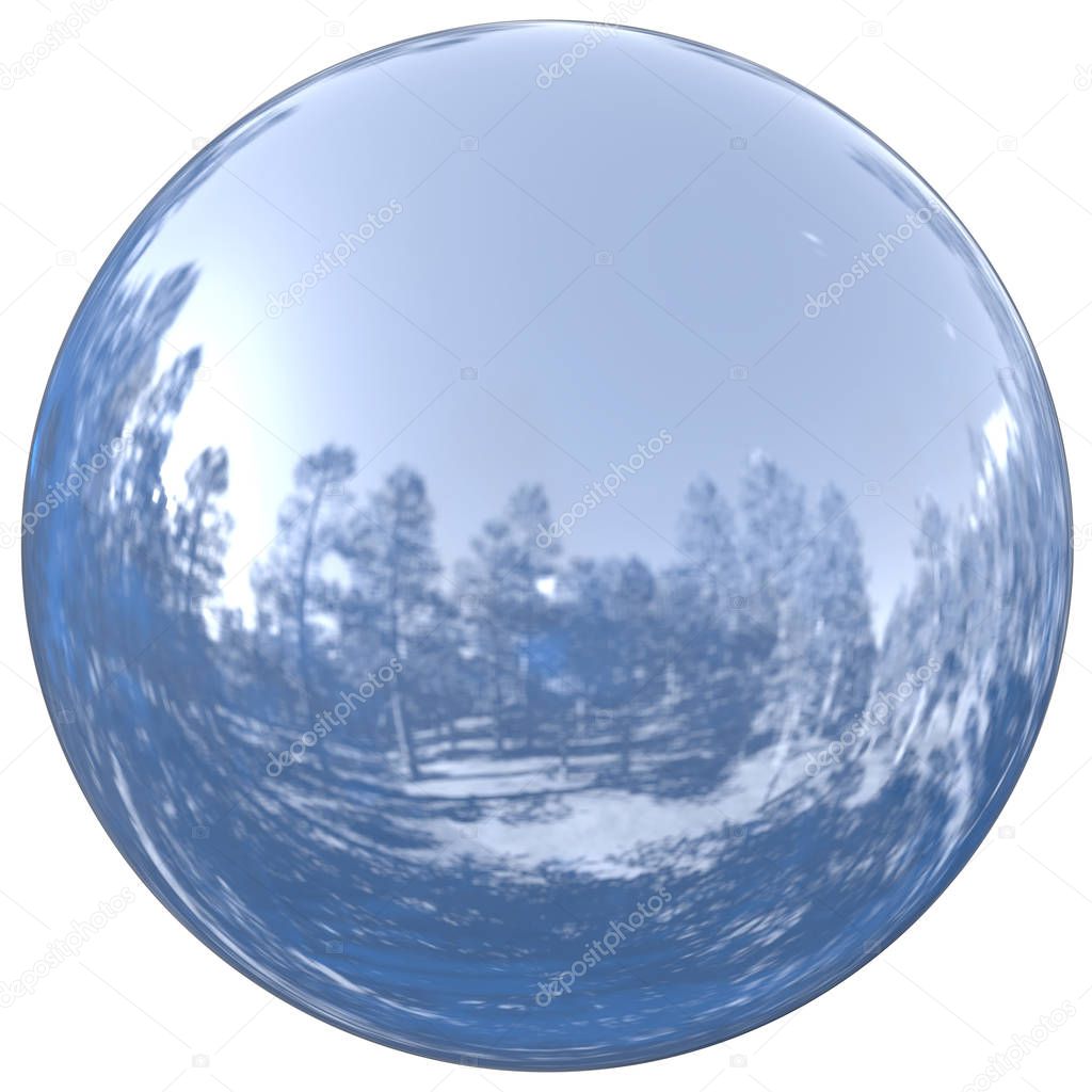 Sphere round button chrome ball basic circle geometric shape