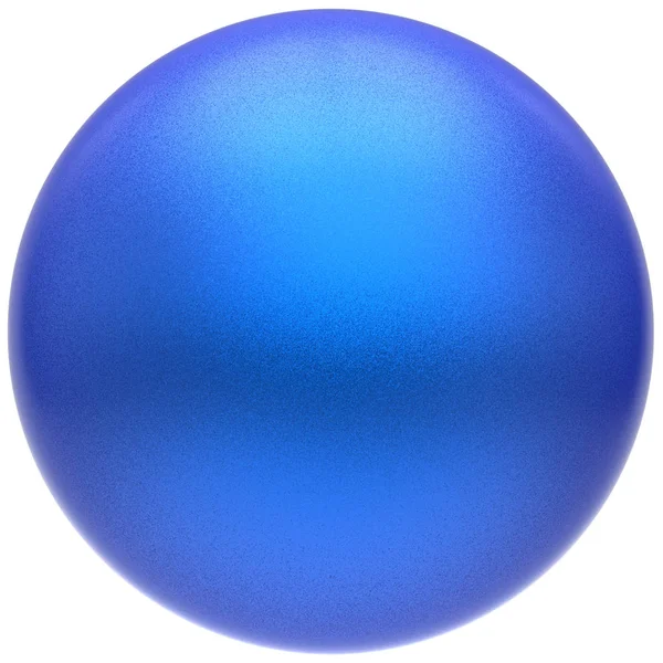 Сфера круглой синей кнопки мяч основной матовый голубой кружок значок — стоковое фото