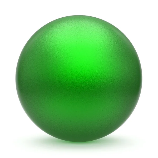 Sphere round button green matted ball basic circle object