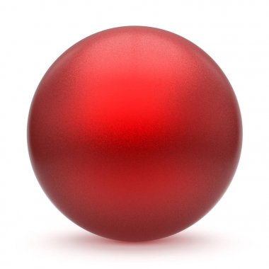 Yuvarlak düğmesini kırmızı keçeleşmiş topu temel daire geometrik figür Küre
