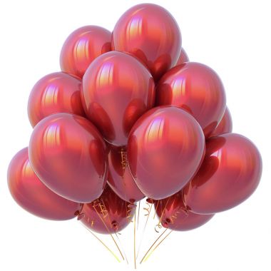 İyi ki doğdun Parti balonları kırmızı dekorasyon kırmızı parlak