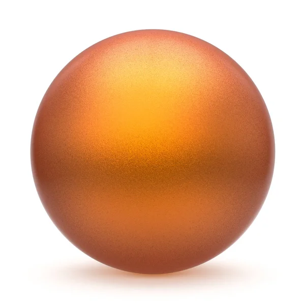 Sphere round button orange yellow matted ball basic circle — Stock Photo, Image