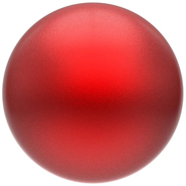 Kugel runde Taste Kugel rot grundlegende mattierte Kreis geometrisches Objekt — Stockfoto