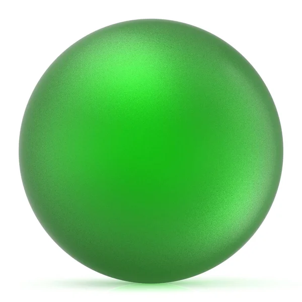 Bola redonda esfera verde bola básica mate círculo en blanco —  Fotos de Stock