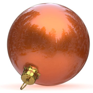 Noel top turuncu dekorasyon New Year's Eve biblo 