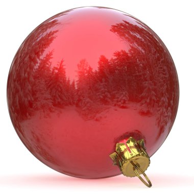 Noel top kırmızı dekorasyon New Year's Eve biblo