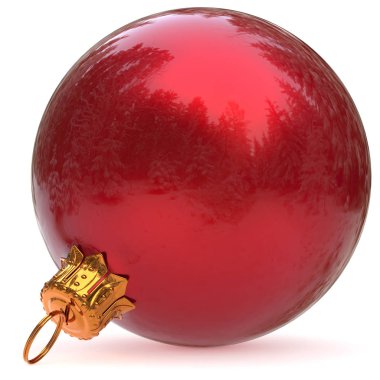 Kırmızı Noel top dekorasyon New Year's Eve önemsiz şey parlak