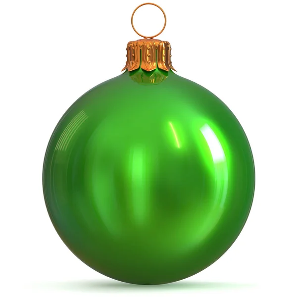 Kerst bal groene decoratie New Year's Eve bauble — Stockfoto