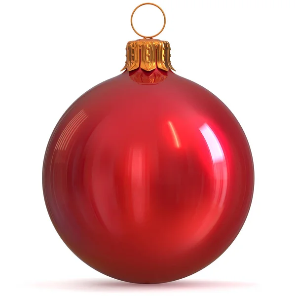 Διακόσμηση Χριστουγεννιάτικη μπάλα μπιχλιμπίδι διακόσμηση κόκκινο του νέου έτους Eve — Φωτογραφία Αρχείου