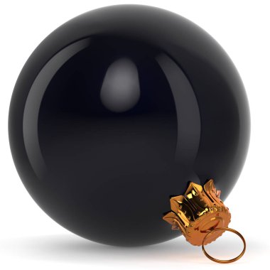 Siyah Noel top dekorasyon New Year's Eve biblo