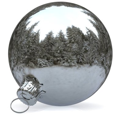 Noel top dekorasyon Krom Beyaz önemsiz şey portre