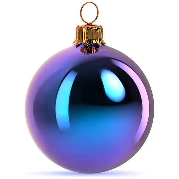 Bola de Natal azul decoração bauble clássico básico — Fotografia de Stock