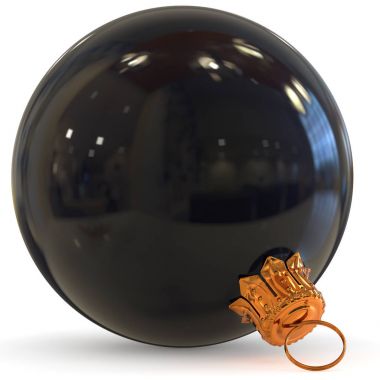 Noel top siyah dekorasyon closeup yeni yıl biblo