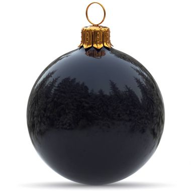 Noel top dekorasyon siyah cilalı closeup mükemmel