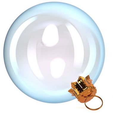 Noel top beyaz temiz cam dekorasyon yarı saydam