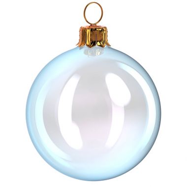 Beyaz Noel top cam dekorasyon temiz şeffaf 