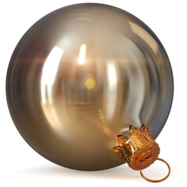 Noel top gümüş dekorasyon portre