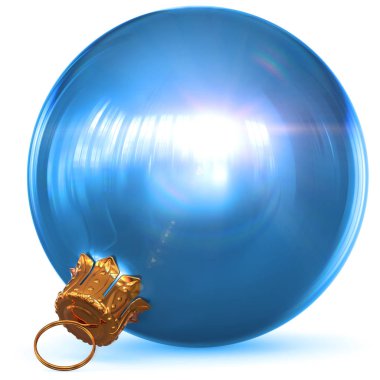 Noel top dekorasyon mavi New Year's Eve önemsiz şey parlak